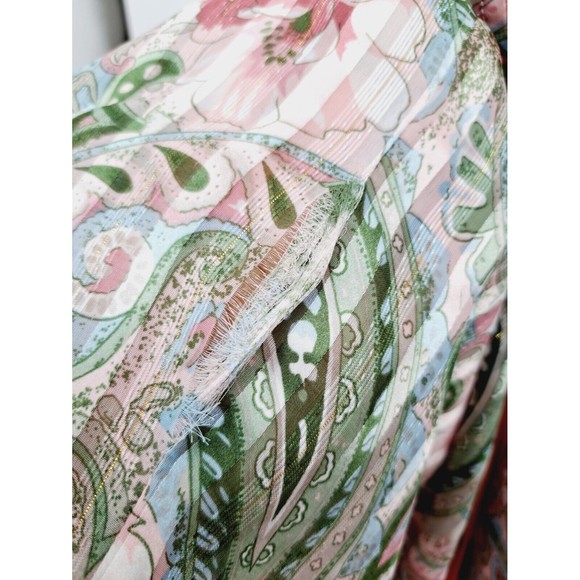 Vintage Gold Tag Victoria Secret Button Down Floral Tunic Night Dress Top Large - Picture 7 of 7